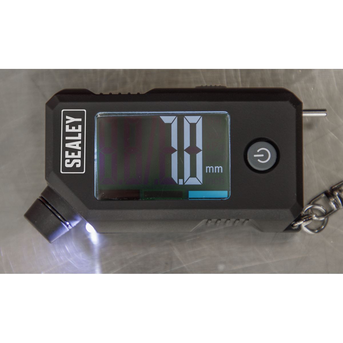 Sealey TSTPG12 Digital Tyre Pressure & Tread Depth Gauge with LED Sealey