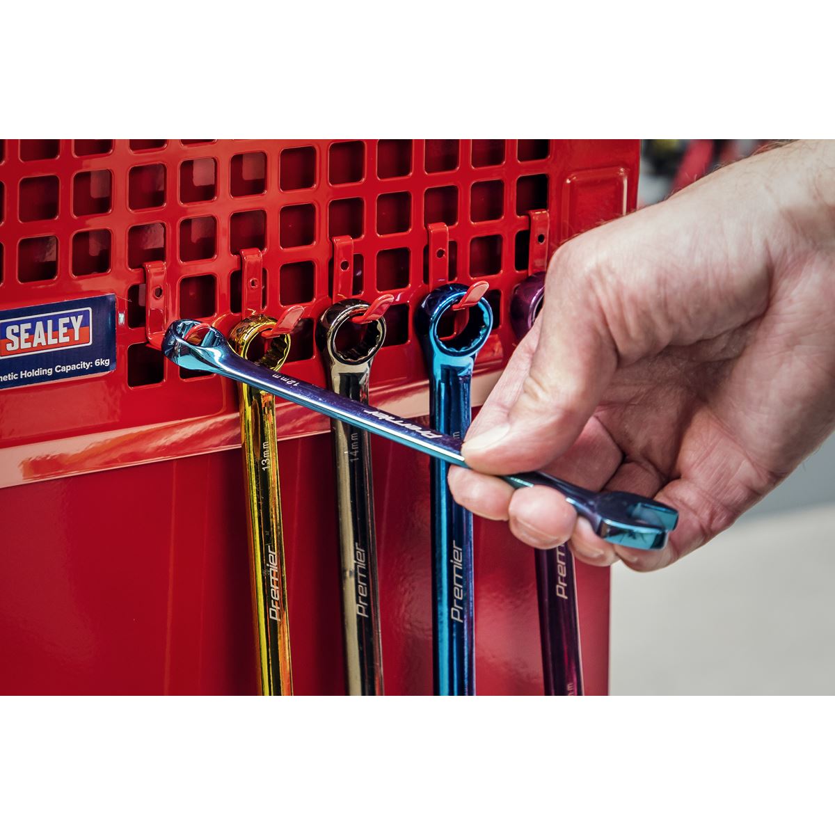 Sealey APPB Magnetic Pegboard - Red Sealey