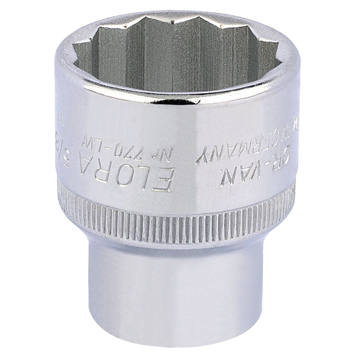 Elora 24872 Whitworth Bi-Hexagon Socket 1/2" Sq. Dr. 5/8" Elora