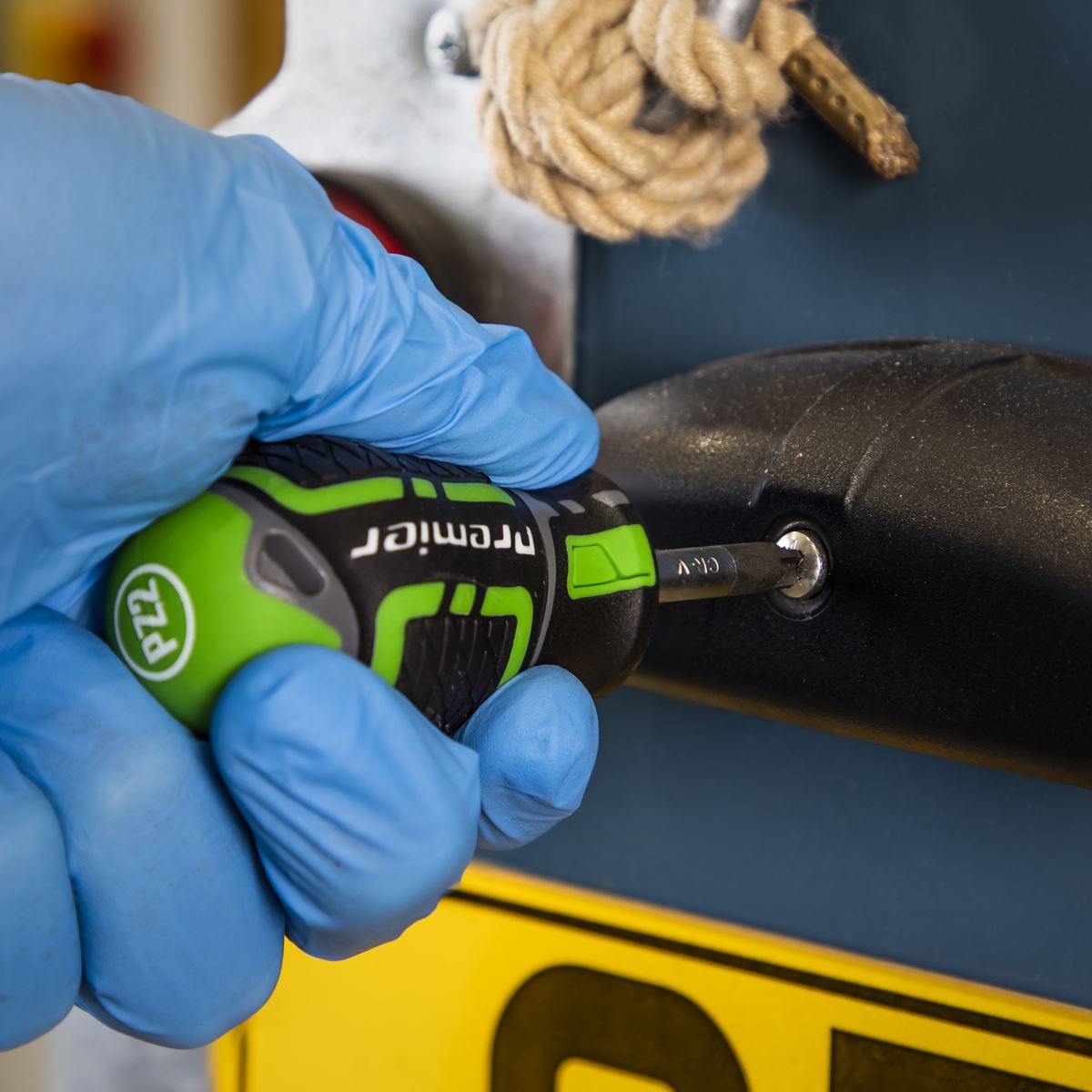 Sealey AK4328HV Screwdriver Set 3pc GripMAX® Stubby - Hi Vis Sealey