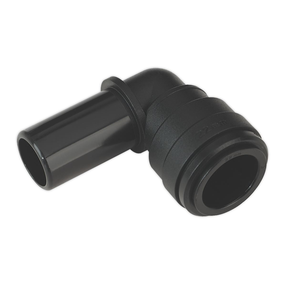 Sealey CAS22SE Stem Elbow 22mm Pack of 2 (John Guest Speedfit® - PM222222E) Sealey