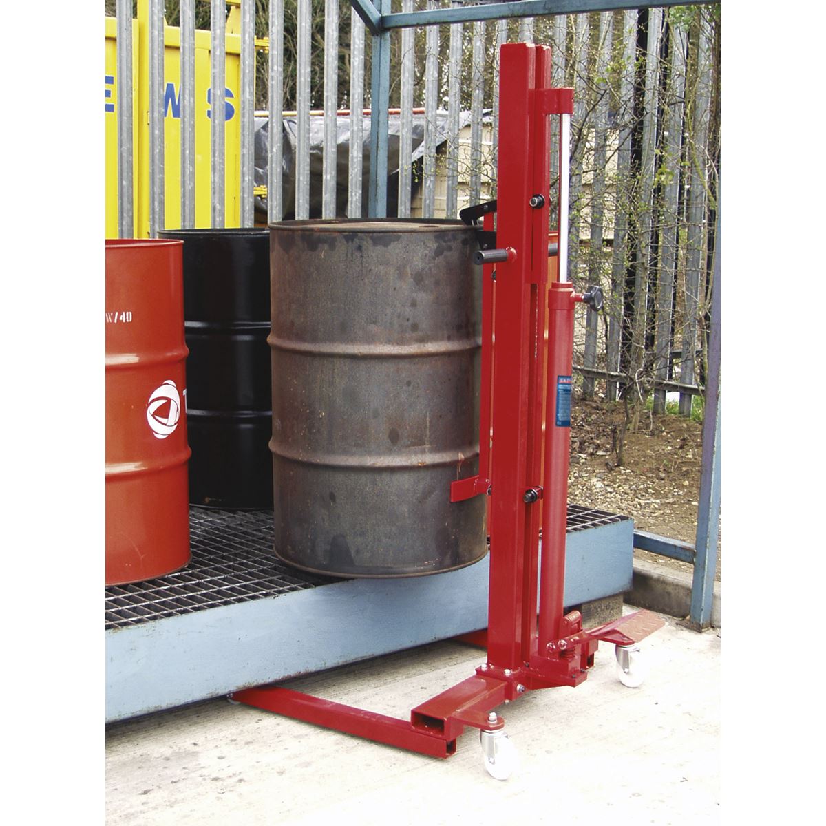 Sealey DH03 Hydraulic Drum Truck & Van Loader 205L Sealey