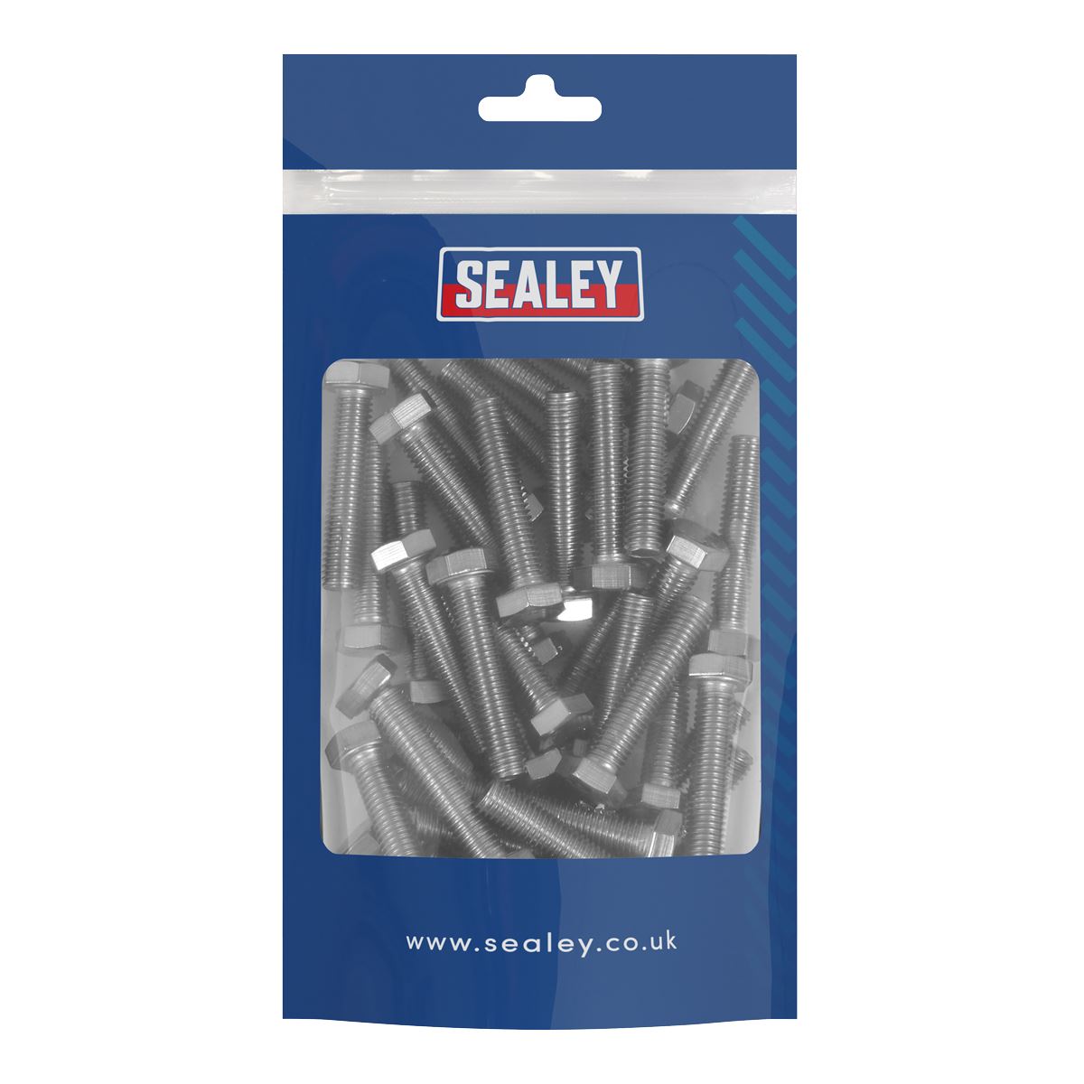 Sealey S840S Stainless Steel Set Screw Din 933 – M8 x 1.25 pitch - Pack of 50 Sealey
