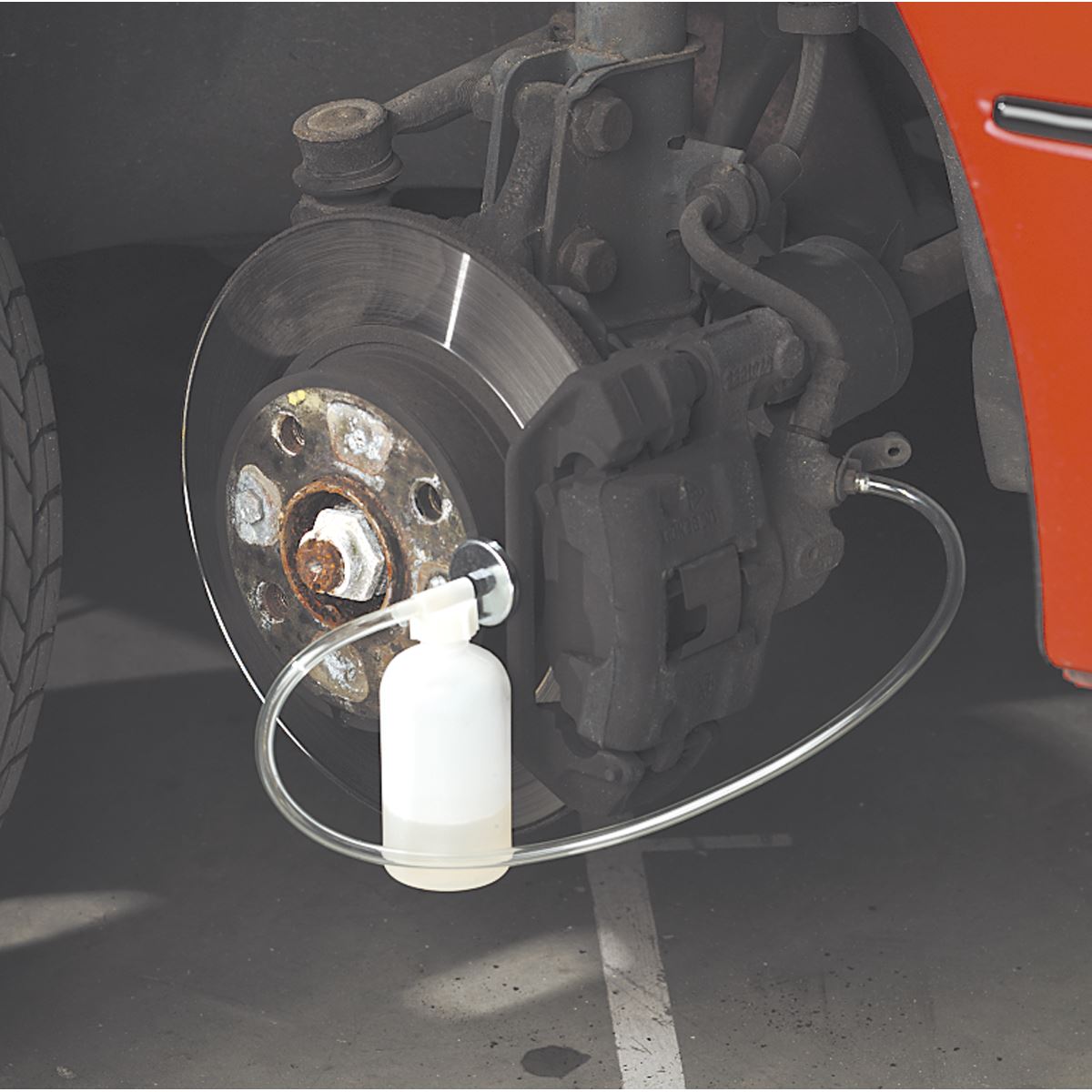 Sealey VS0201 Brake Bleeder Set with Container Sealey