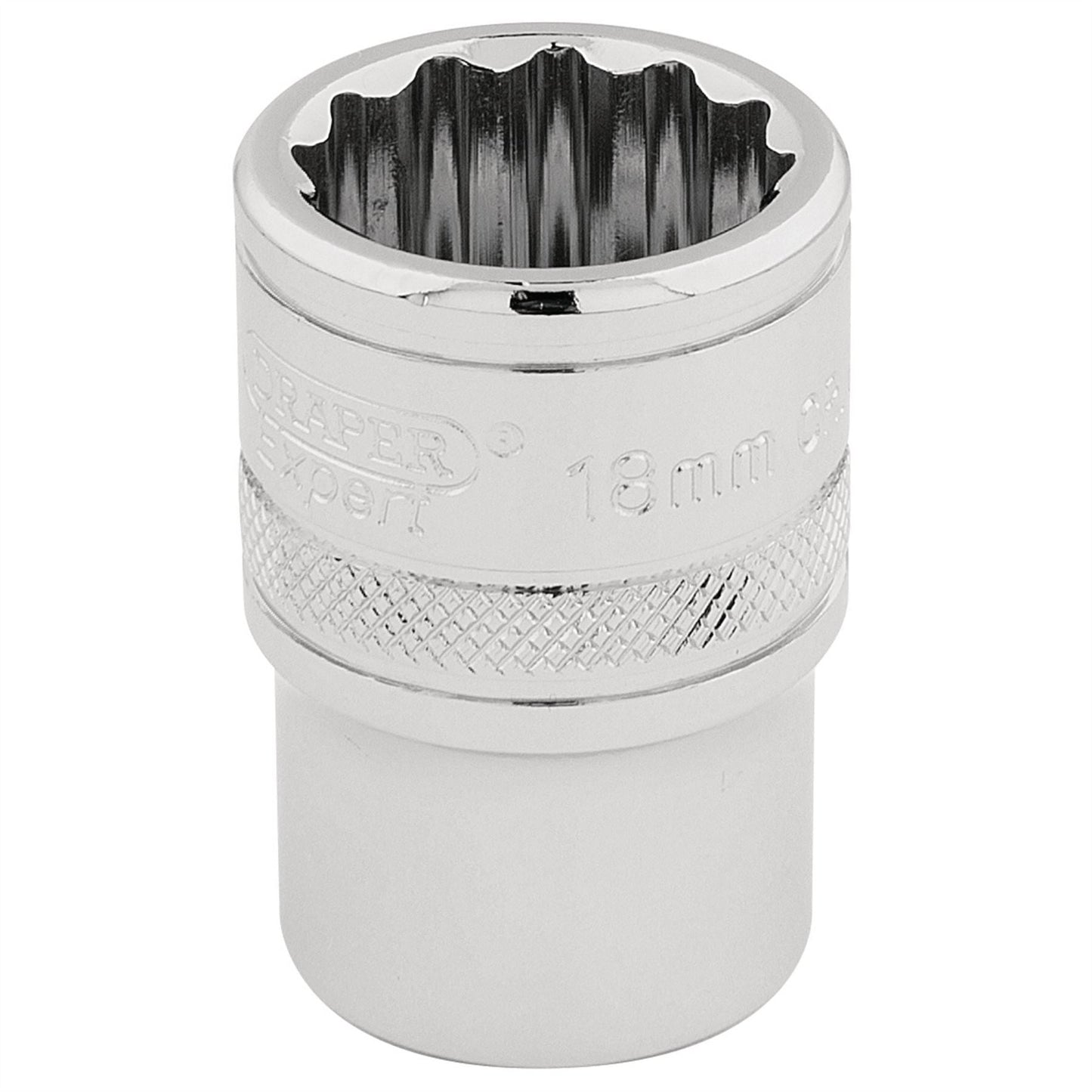 Draper 33202 HI-TORQ® 12 Point Socket 1/2" Sq. Dr. 18mm Draper