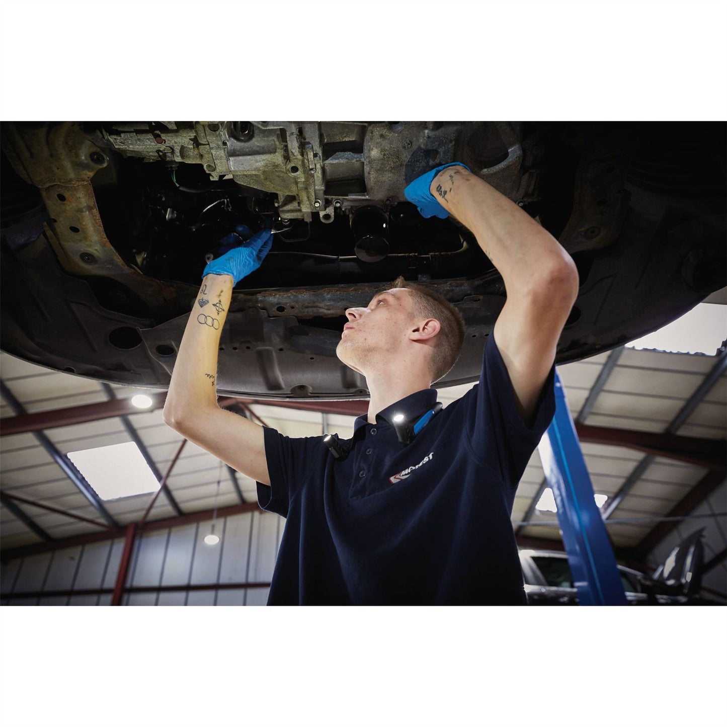 Draper 71369 Expert Rechargeable LED Neck Light 3W 300 Lumens 2-in-1 USB-C Charger Supplied Draper