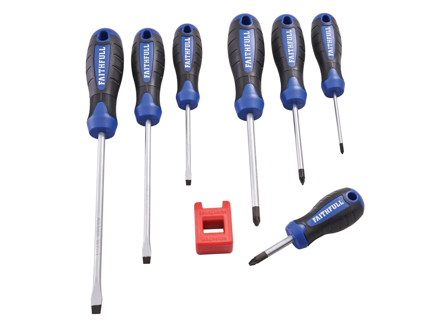 Faithfull 8 Piece Soft Grip Screwdriver Set Faithfull