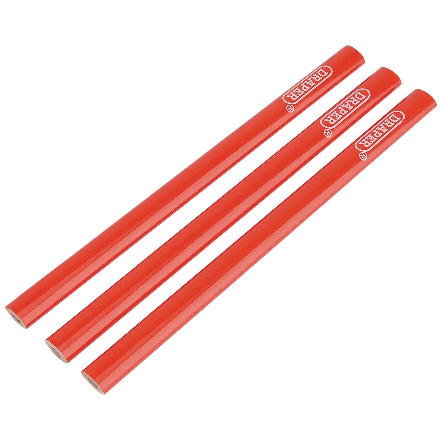 Draper 34180 Carpenters Pencils 174mm Pack of 3 Draper