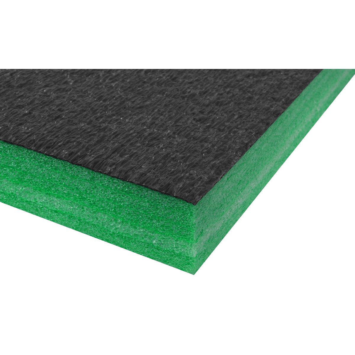 Sealey SF50G Easy Peel Shadow Foam® Green/Black 1200 x 550 x 50mm Sealey