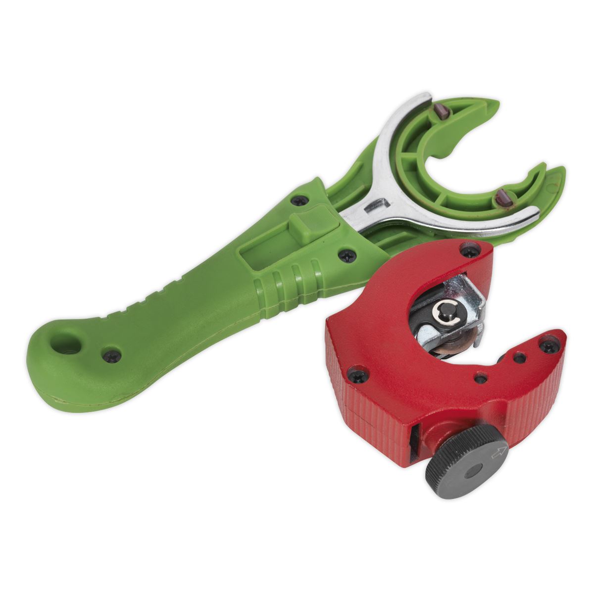 Sealey AK5065 Ratcheting Pipe Cutter 2-in-1 Ø6-28mm Sealey