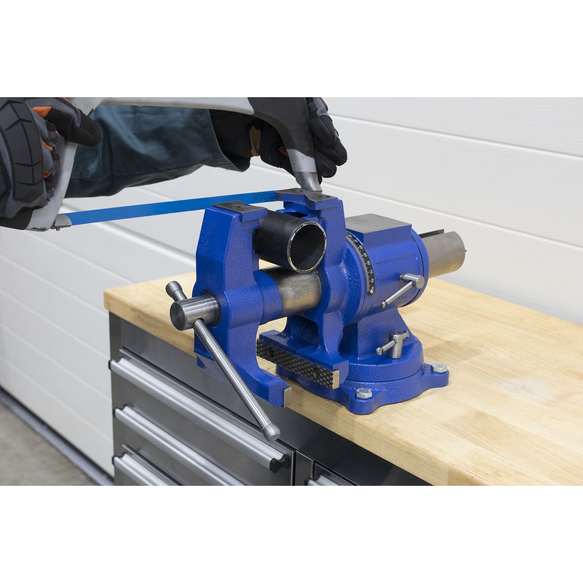 Sealey MFV150 Vice Cast Iron Multifunction Swivel Base 150mm Sealey