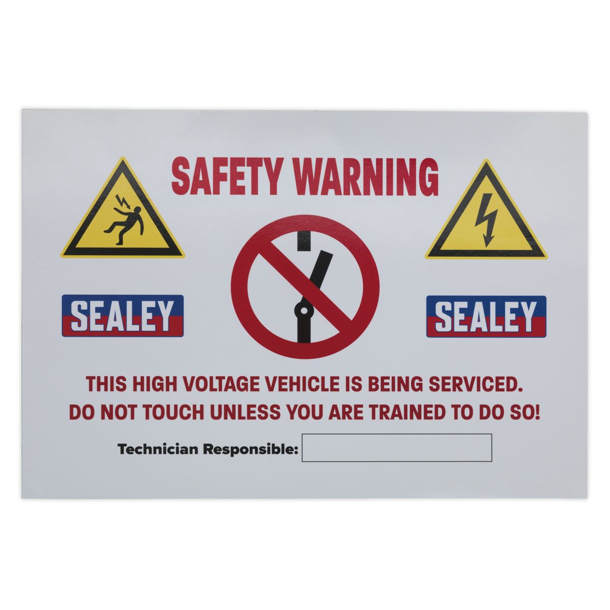 Sealey HYBRIDSIGN Hybrid/Electric Vehicle Warning Sign Sealey