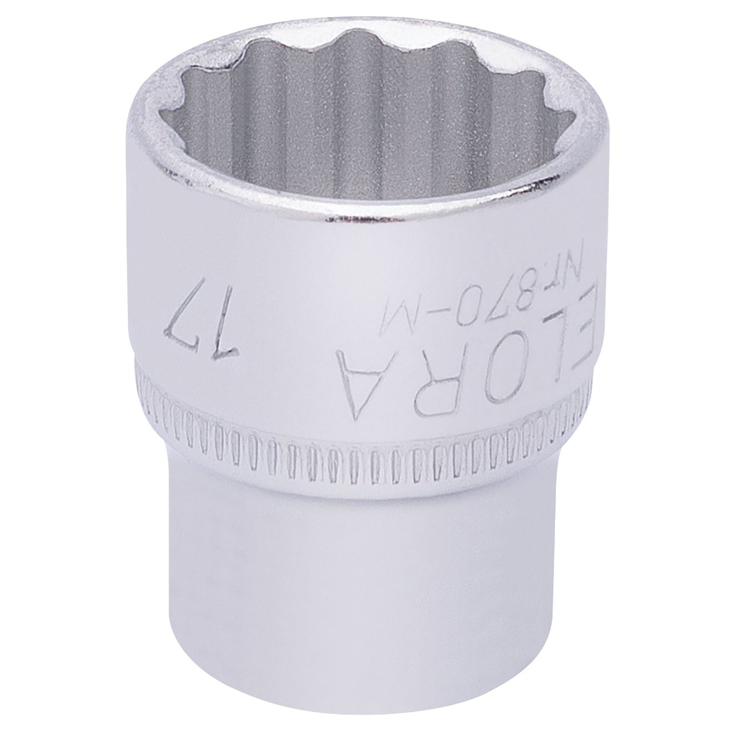 Elora 25937 Bi-Hexagon Socket 3/8" Sq. Dr. 17mm Elora
