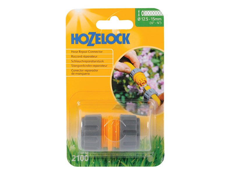 Hozelock 2100 Hose Repair Connector 12.5-15mm 1/2 - 5/8in Hozelock