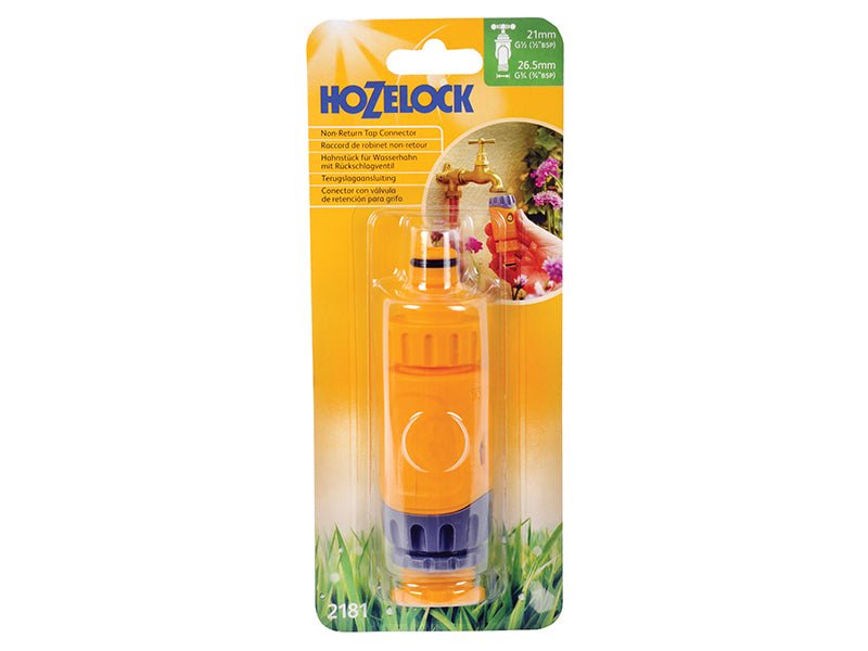 Hozelock 2181 Non-Return Valve Tap Connector 1/2 - 5/8in BSP Hozelock