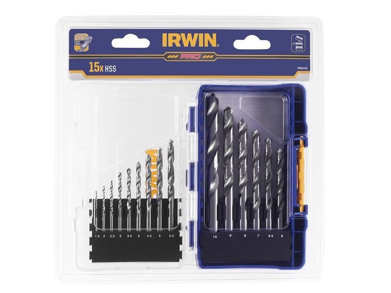 Irwin Hss Pro Drill Bit Set 15 Piece - IW3031501 IRWIN