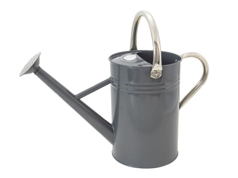 Kent & Stowe Metal Watering Can Cool Grey 4.5 Litre Kent & Stowe