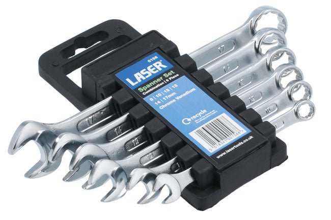 Laser Tools 0156 Combination Spanner Set 8 - 17mm 6pc Laser Tools