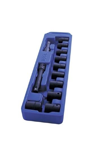 Laser Tools 0600 Impact Socket Set 1/2"D 12pc Laser Tools