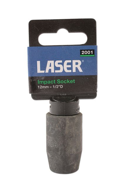 Laser Tools 2001 Impact Socket 1/2"D 12mm Laser Tools