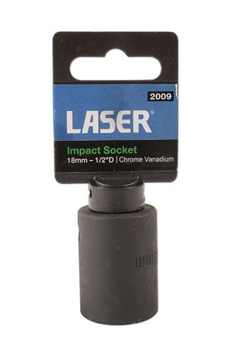 Laser Tools 2009 Impact Socket 1/2"D 18mm Laser Tools
