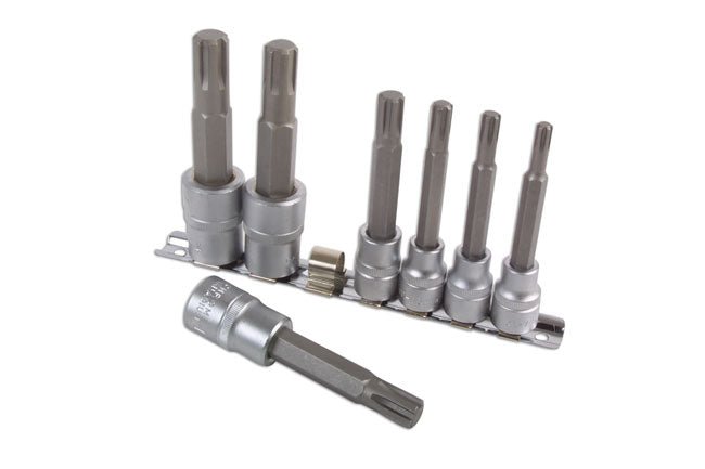 Laser Tools 2900 Ribe Socket Bit Set 3/8"D, 1/2"D 7pc Laser Tools