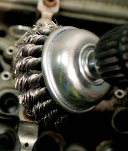 Laser Tools 3148 Twist Knot Cup Brush with Quick Chuck 75mm Laser Tools