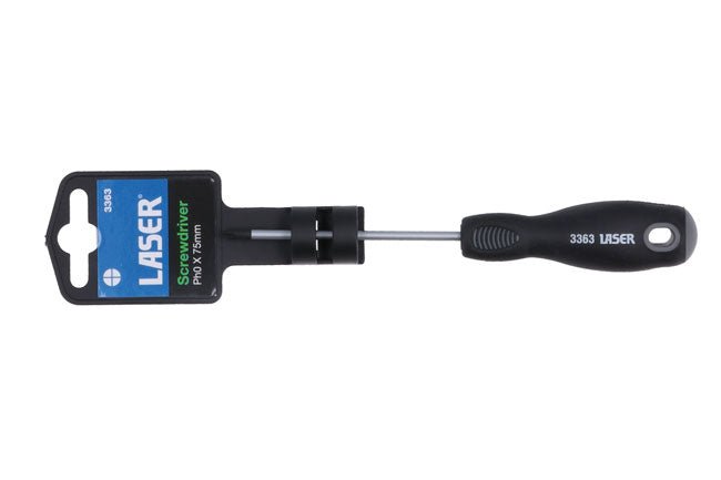 Laser Tools 3363 Phillips Screwdriver Ph0 x 75mm Laser Tools