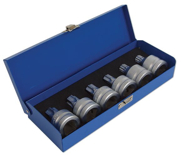 Laser Tools 3815 Tamperproof Spline & Star Socket Bit Set 3/4"D 6pc Laser Tools