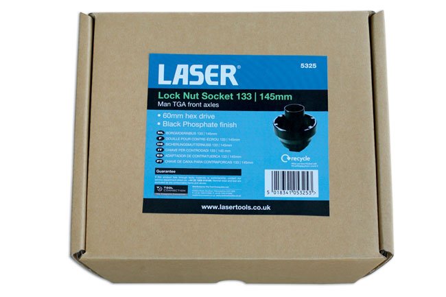 Laser Tools 5325 Lock Nut Socket 133 - 145mm - for MAN Laser Tools
