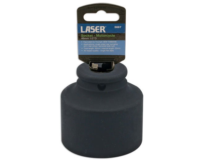 Laser Tools 5667 Wheel Impact Socket 46mm 1/2"D - Triumph Laser Tools