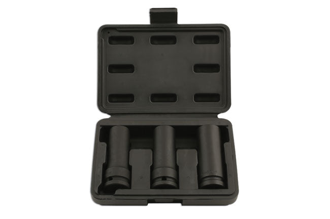 Laser Tools 5965 Damaged Wheel Nut Remover 1/2"D 3pc Laser Tools