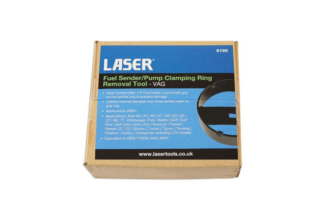 Laser Tools 6190 Fuel Sender/Pump Clamping Ring Removal Tool 1/2"D - for VAG Laser Tools