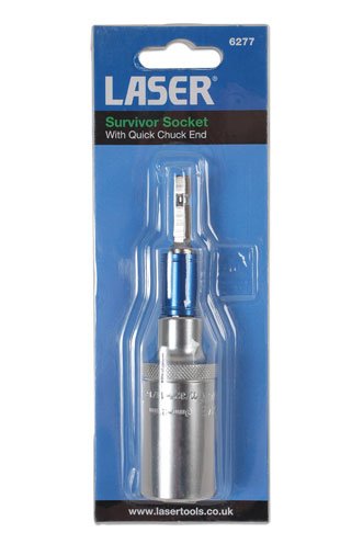 Laser Tools 6277 Survivor Socket with Quick Chuck End Laser Tools