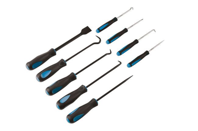 Laser Tools 6382 Pick Hook and Scraper Set 9pc Laser Tools