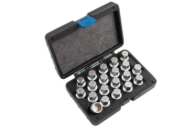 Laser Tools 6662 Locking Wheel Nut Key Set 20pc - for VAG, Porsche Laser Tools