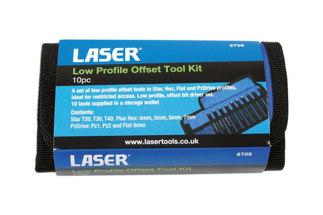 Laser Tools 6709 Low Profile Offset Tool Kit 10pc Laser Tools