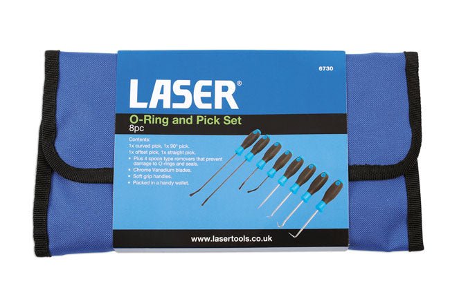 Laser Tools 6730 O-Ring & Pick Set 8pc Laser Tools