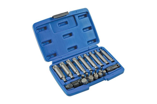 Laser Tools 7684 Spline Impact Bit Set 21pc Laser Tools