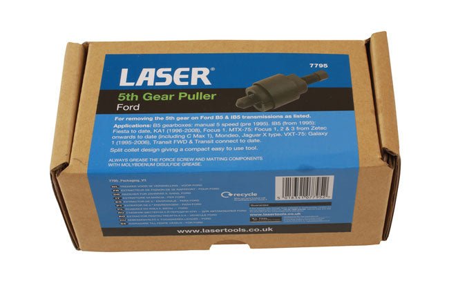 Laser Tools 7795 5th Gear Puller - for Ford Laser Tools
