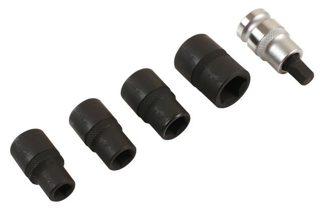 Laser Tools 7811 Pentagon Socket & Bit Set 1/2"D 5pc Laser Tools