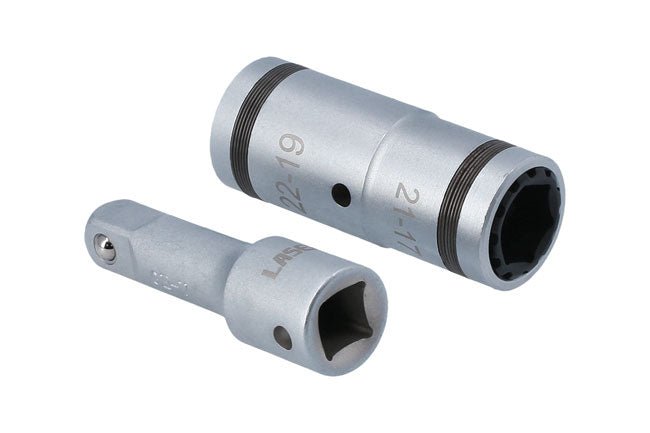 Laser Tools 8458 4-in-1 Wheel Nut Socket 1/2"D Laser Tools