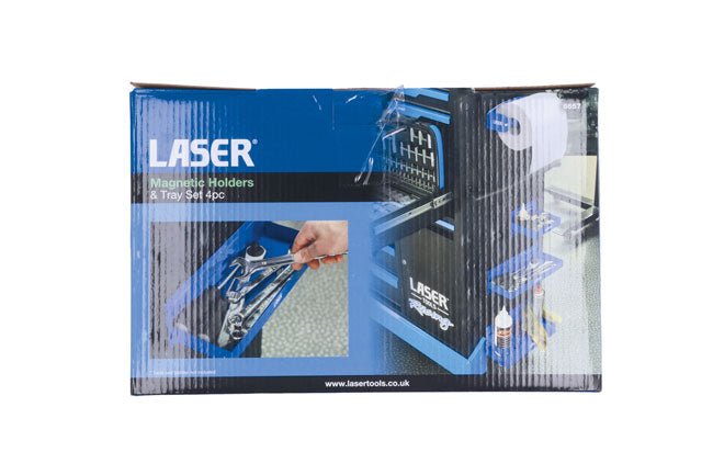 Laser Tools 8657 Magnetic Holders & Tray Set 4pc Laser Tools