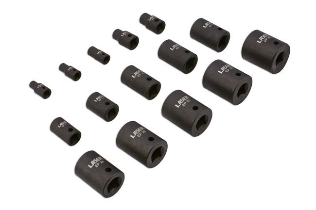 Laser Tools 8692 EP Star Impact Socket Set 15pc Laser Tools