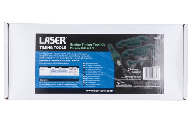 Laser Tools 8832 Engine Timing Kit - Porsche 3.6L & 4.8L Laser Tools
