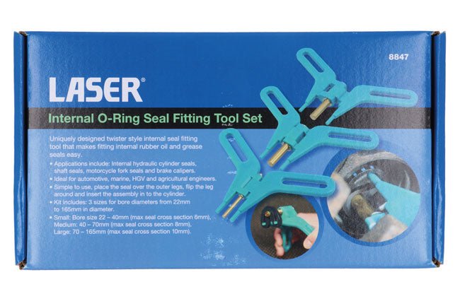 Laser Tools 8847 Internal O-Ring Seal Fitting Tool Set Laser Tools