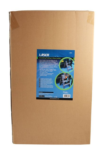 Laser Tools 8875 Insulating Folding 3-Step Ladder Laser Tools