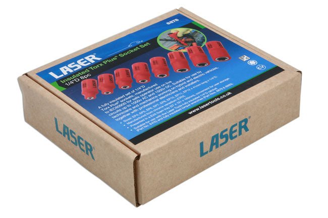 Laser Tools 8878 Insulated Torx Plus® Socket Set 1/4"D 8pc Laser Tools