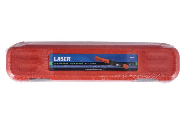 Laser Tools 8879 VDE Insulated Torque Wrench 1/4"D 2-10Nm Laser Tools