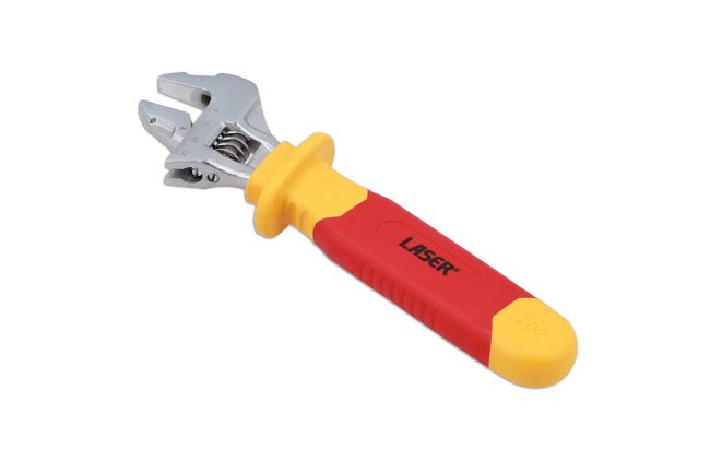 Laser Tools 8890 VDE Insulated Adjustable Wrench 200mm Laser Tools
